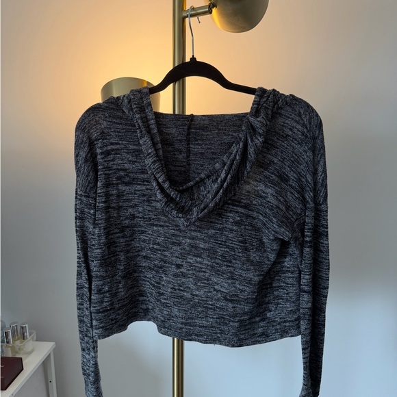 American Eagle Grey Cropped Cardigan - Picture 4 of 4